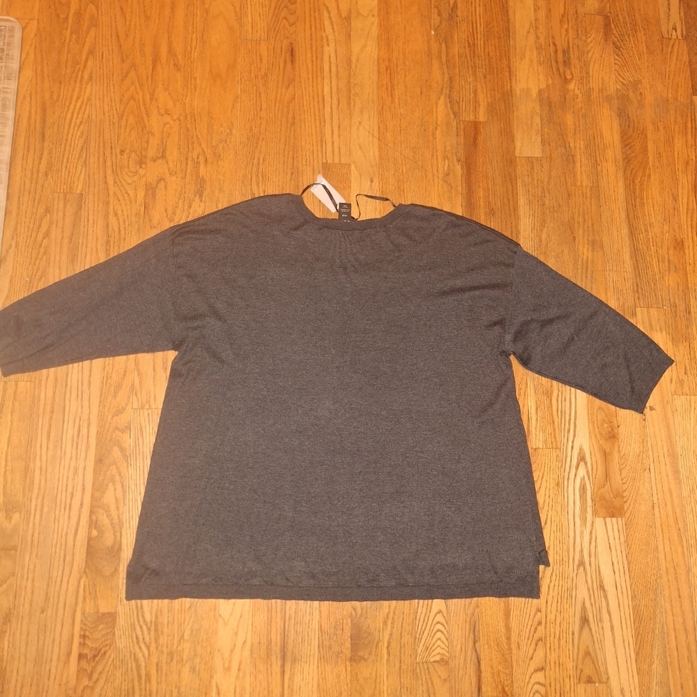 NWT Lane Bryant sz 26/28 Sweater French Bulldog Plus Womens Lightweight Dog - Picture 7 of 7